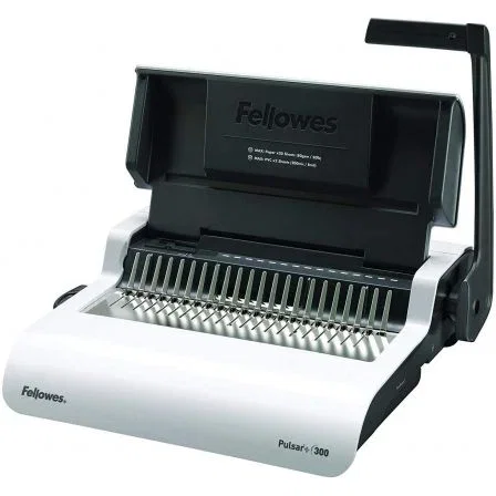 Fellowes Pulsar+ 300 Encuadernadora de Canutillo Blanco/Gris